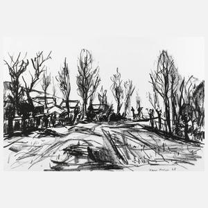 Tom Hops, Landschaft mit Pappeln