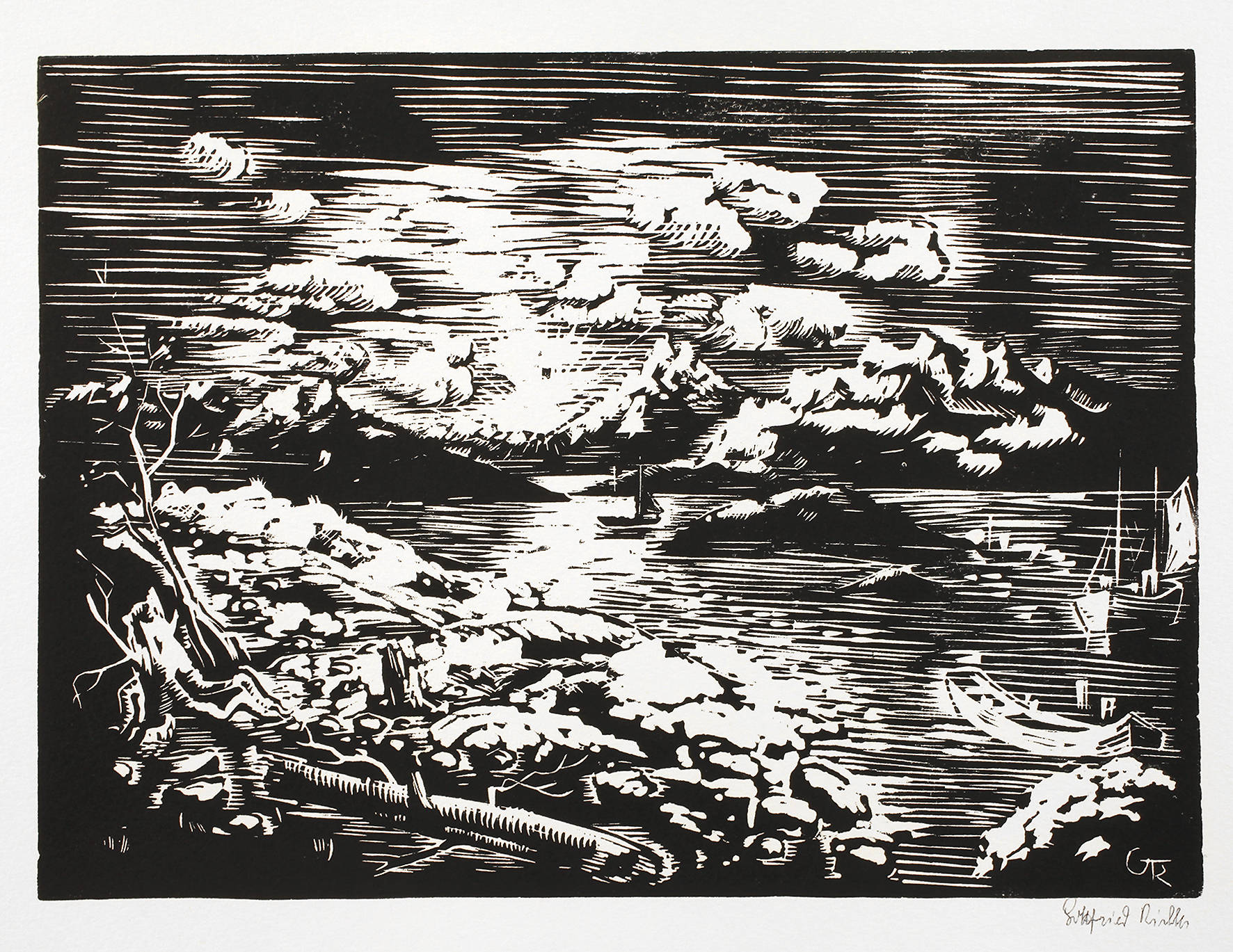 Gottfried Richter, Strandszene