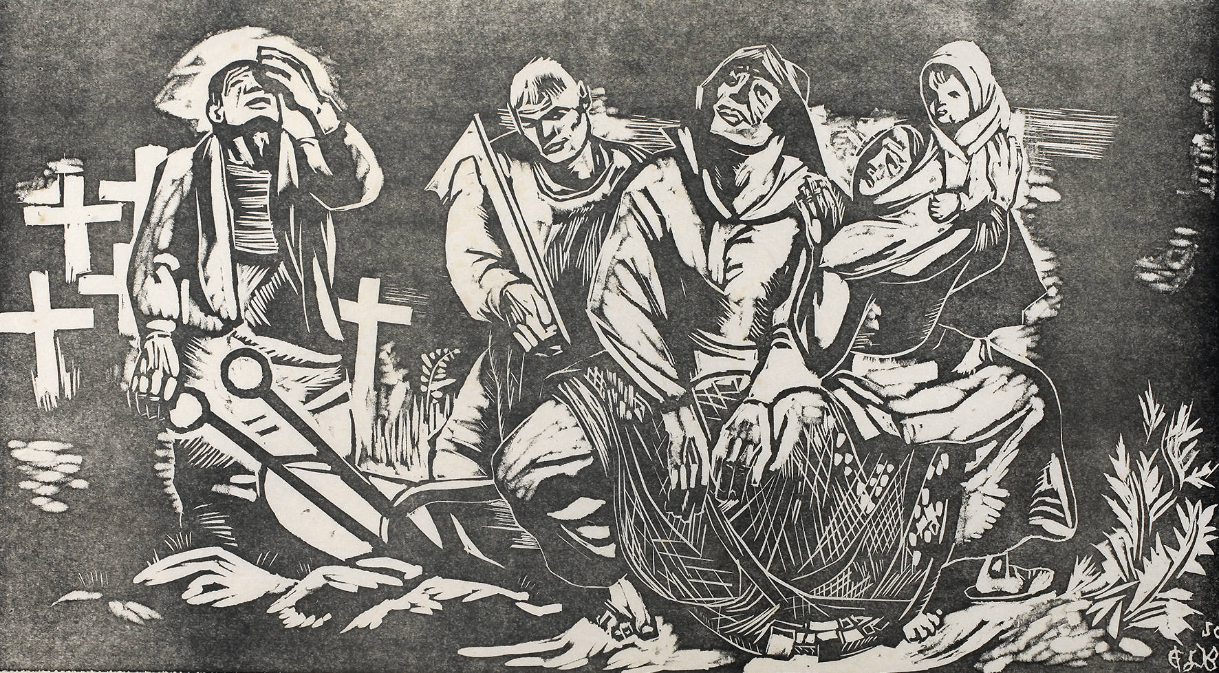 Eduard Bischoff, Kriegstrauer