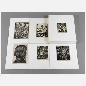 15 Originalgraphiken aus Büchern