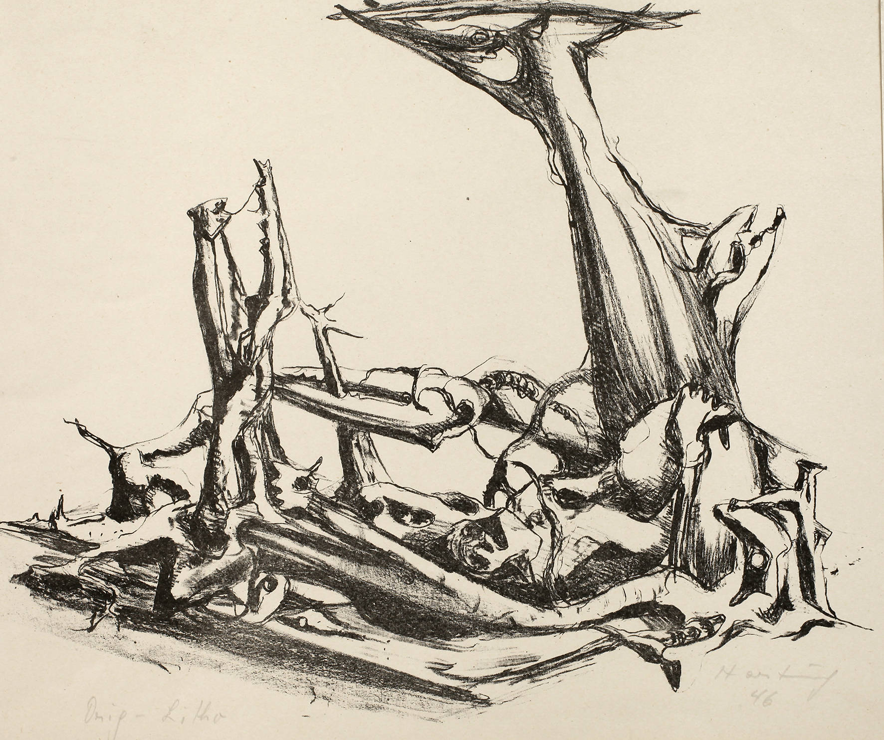 Karl Hartung, ”Phantastisches Gerippe”