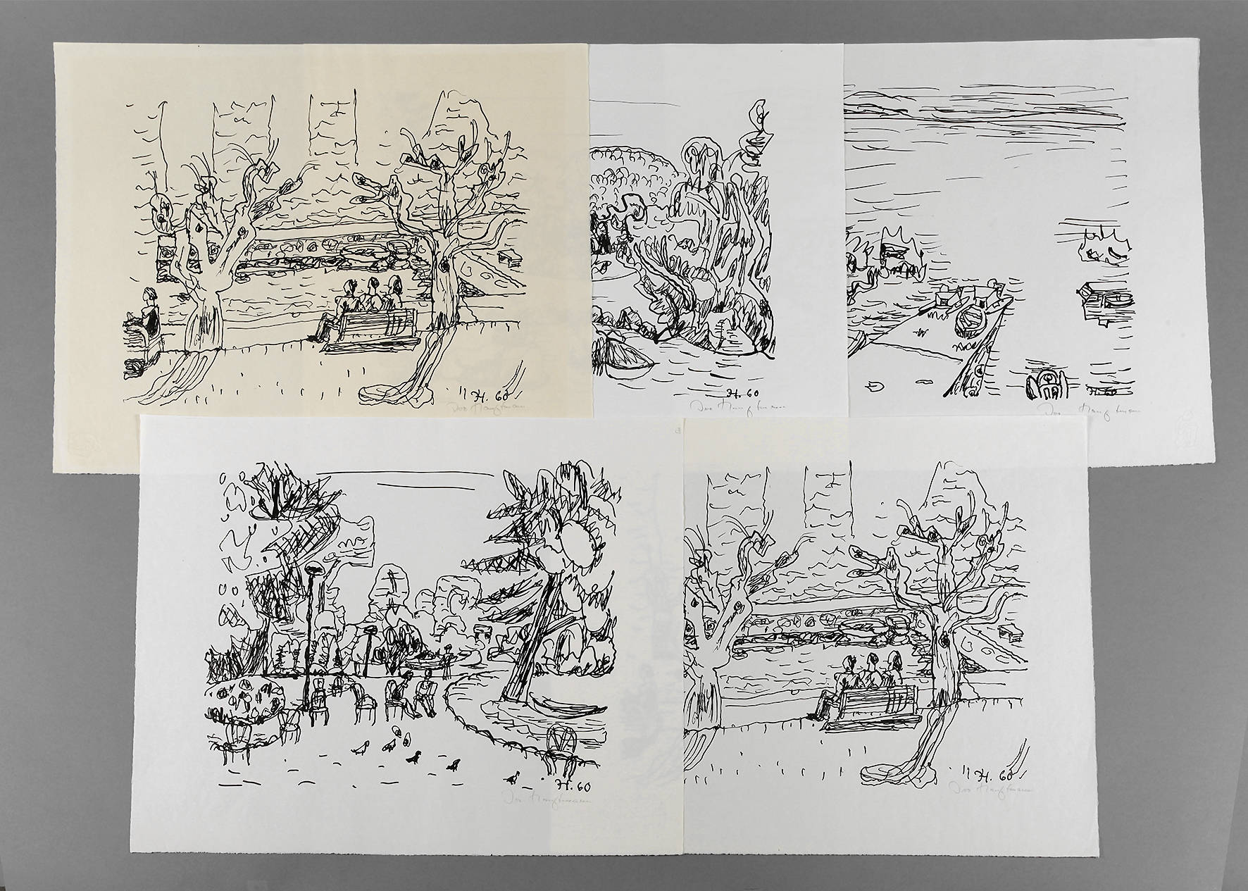 Ivo Hauptmann, vier Lithographien