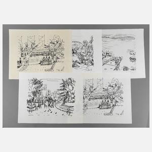 Ivo Hauptmann, vier Lithographien