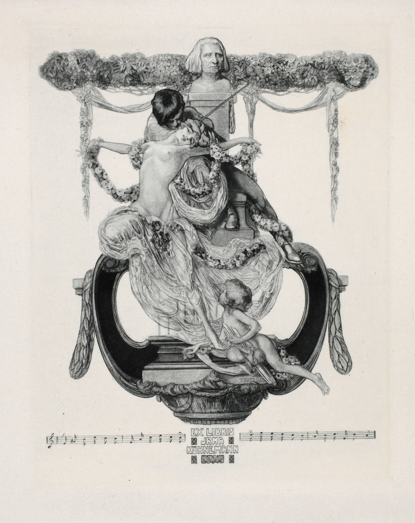 Marquis Franz von Bayros, Exlibris Irma Kühnemann