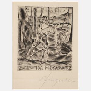 Michael Fingesten, Exlibris Eugen und Ida Meyrowitz