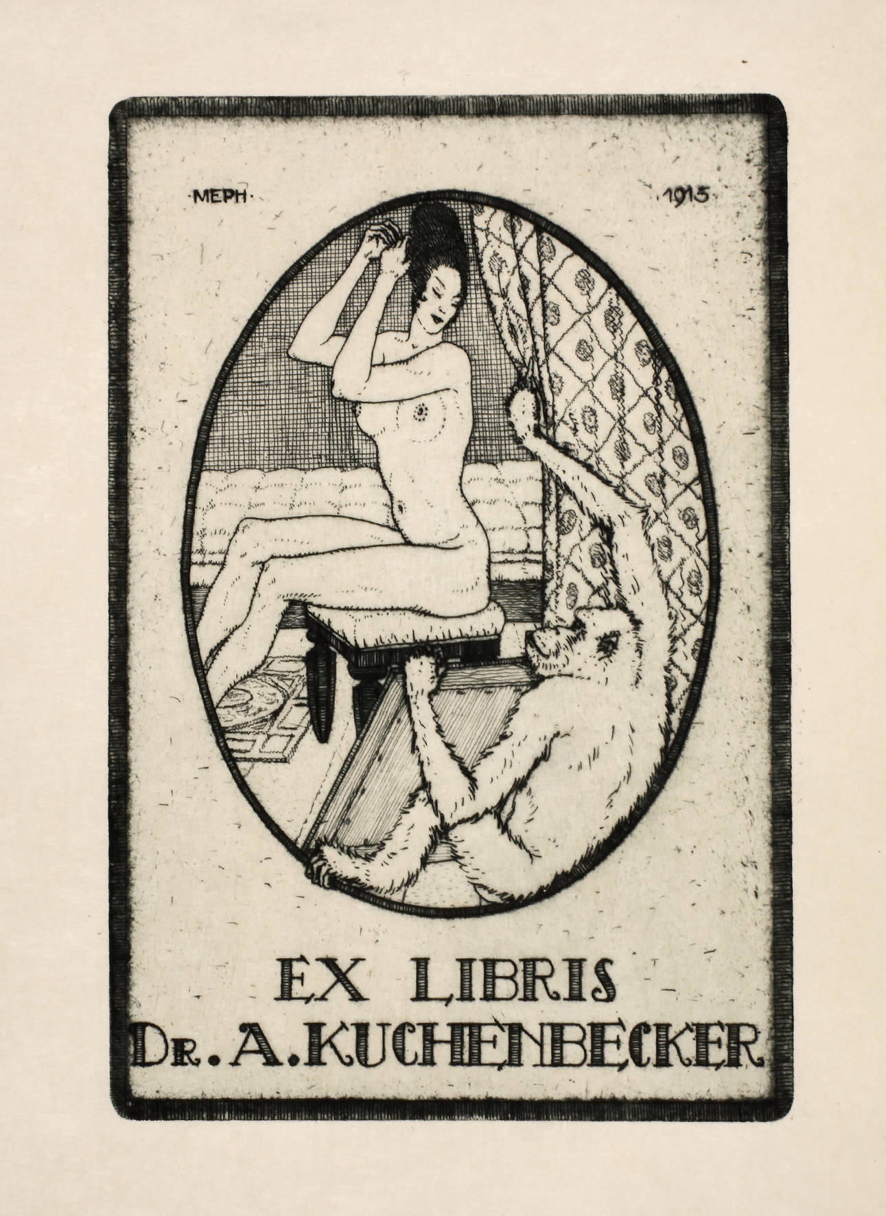 Martin Erich Philipp, Exlibris Dr. A. Kuchenbecker