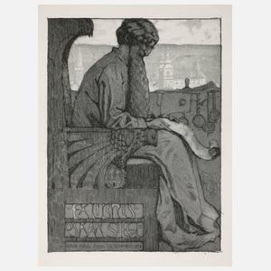 Prof. Richard Teschner, Exlibris Oskar Siegl