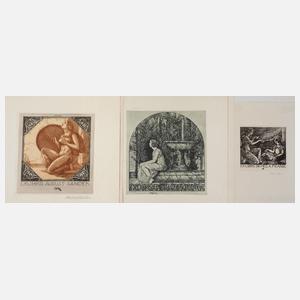 Hubert Wilm, drei Exlibris