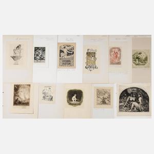 Zehn erotische Exlibris
