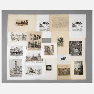 Konvolut Radierungen