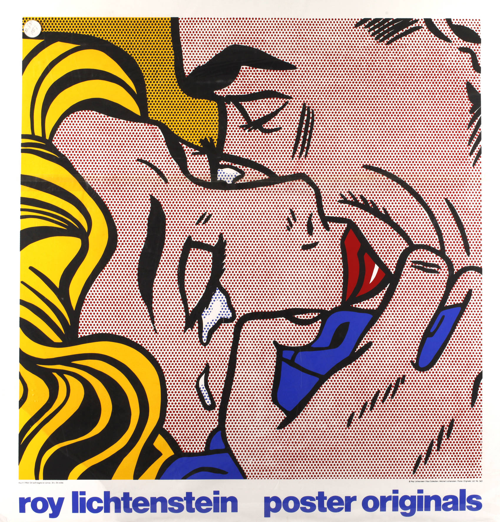 Roy Lichtenstein, ”Kiss V”