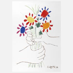 Pablo Picasso, ”Hand with Bouquet”