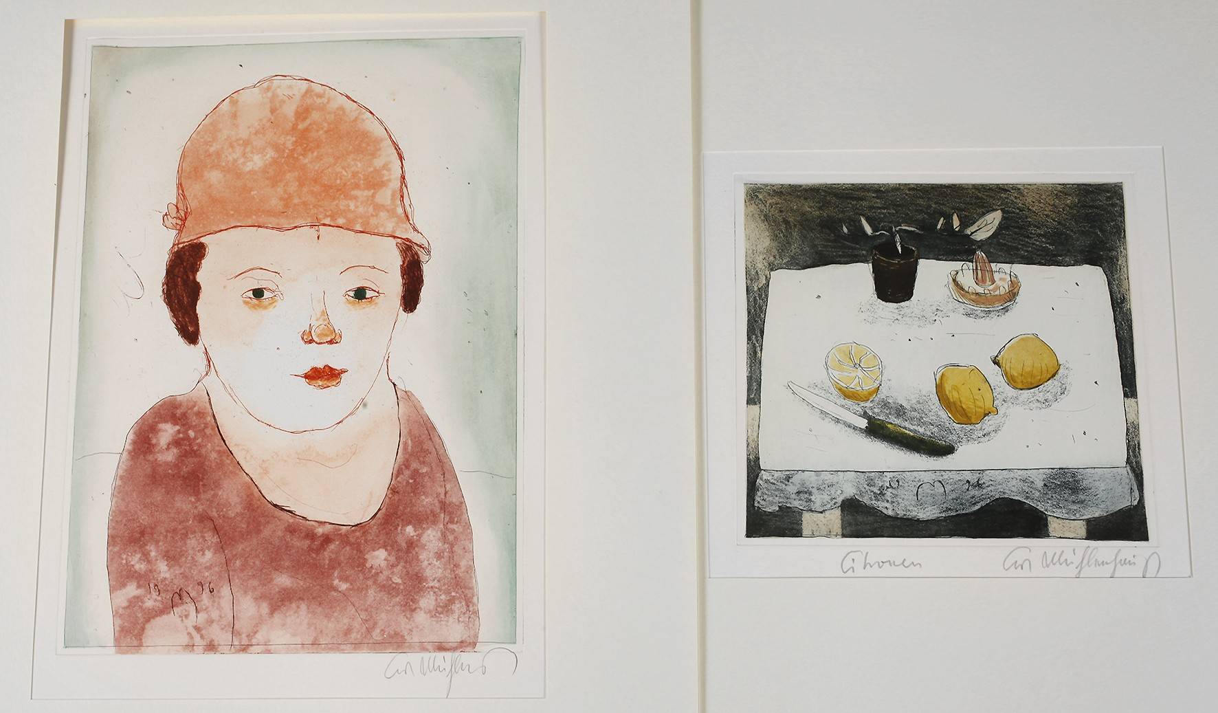 Kurt Mühlenhaupt, Zwei Farbradierungen