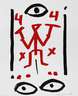 A. R. Penck, Plakat abstrakte Komposition