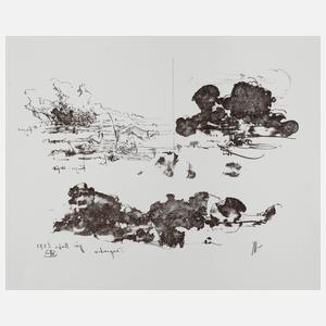 Horst Janssen, Landschaftsstudienblatt