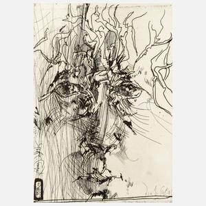 Horst Janssen, Selbstportrait