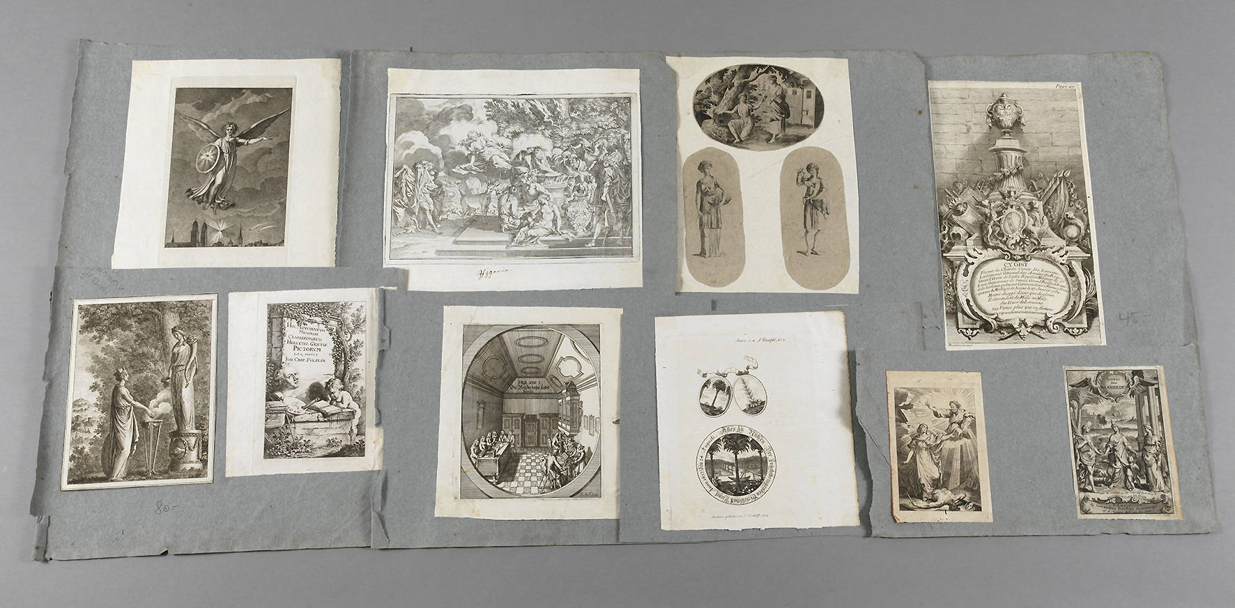 12 Kupferstiche 18. Jh.