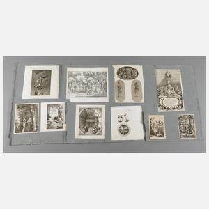 12 Kupferstiche 18. Jh.