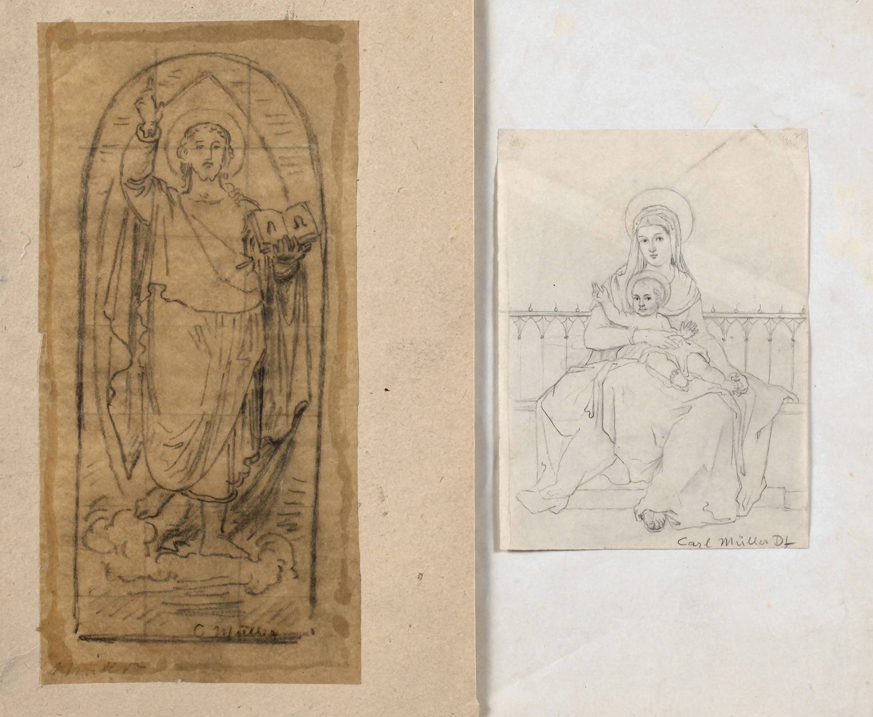 Carl Müller, zwei religiöse Studien