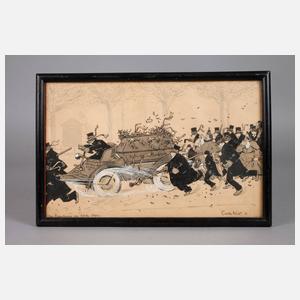 Erich Kux, ”Im Rennauto zur letzten Ruhe”