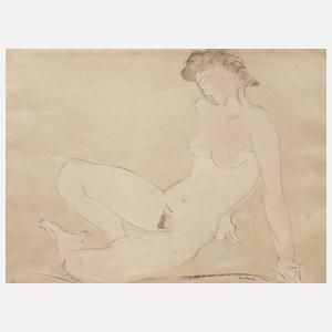 Lorenz Zilken, attr., Studie eines Frauenaktes