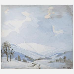 Karl Alexander Götze, Riesengebirge im Winter