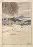 Ludwig Moos, attr., Winterlandschaft mit Birken