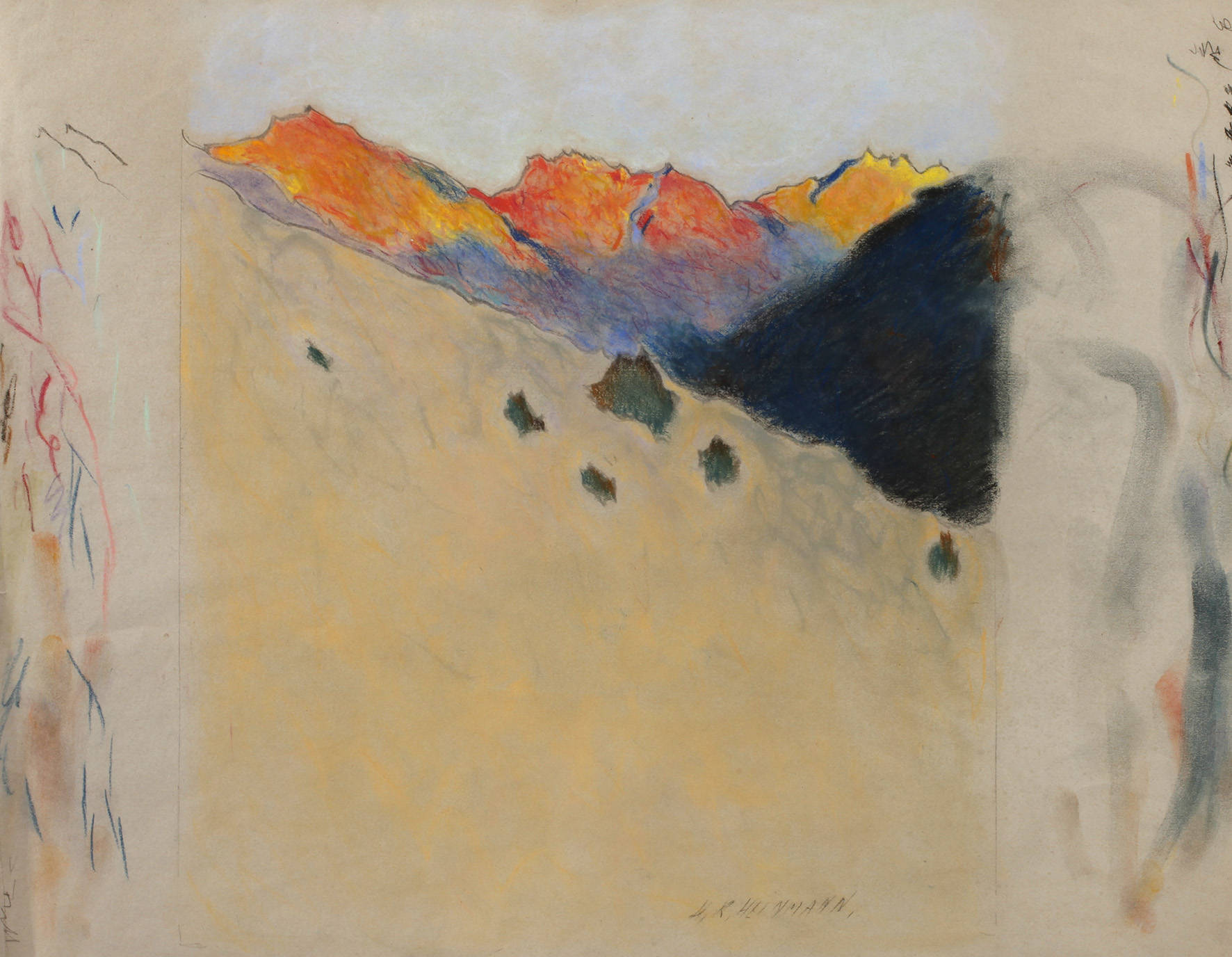 Hans Richard Heinmann, Studie Alpenglühen