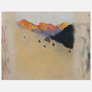 Hans Richard Heinmann, Studie Alpenglühen