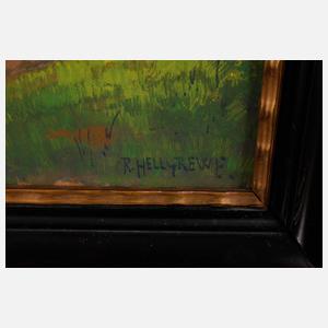 Rudolf Hellgrewe, Waldrand in der Abenddämmerung