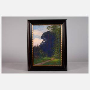 Rudolf Hellgrewe, Waldrand in der Abenddämmerung