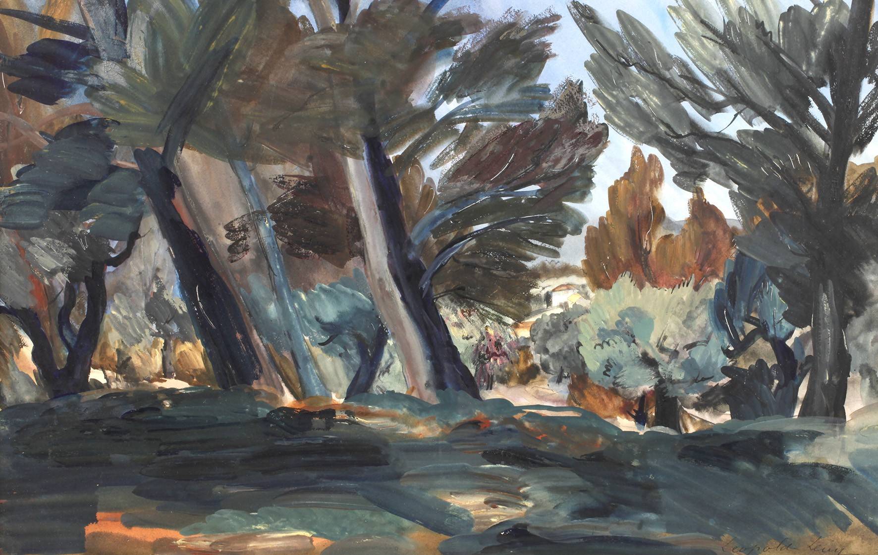 Leopold Levy, mediterrane Landschaft