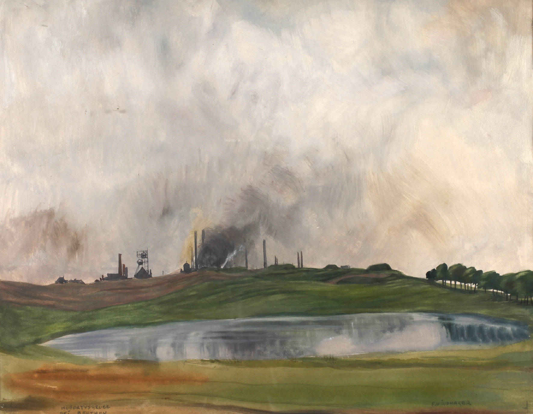 Franz Windhager, ”Hubertusgrube bei Beuthen”