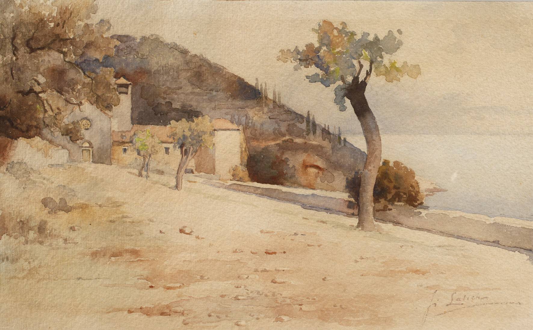 Italienische Küstenlandschaft