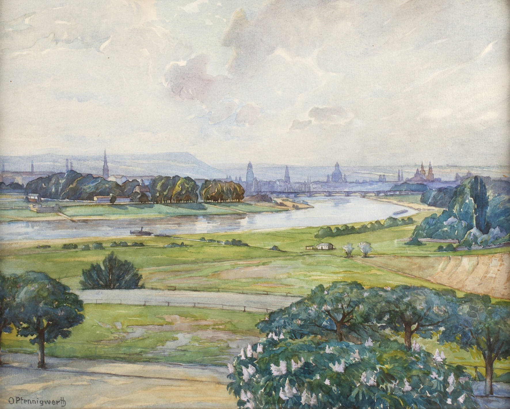 Prof. Edmund Oswald Pfennigwerth, Dresdner Elbtal