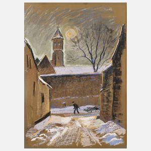 Fritz Lederle, attr., ”Wintertag”
