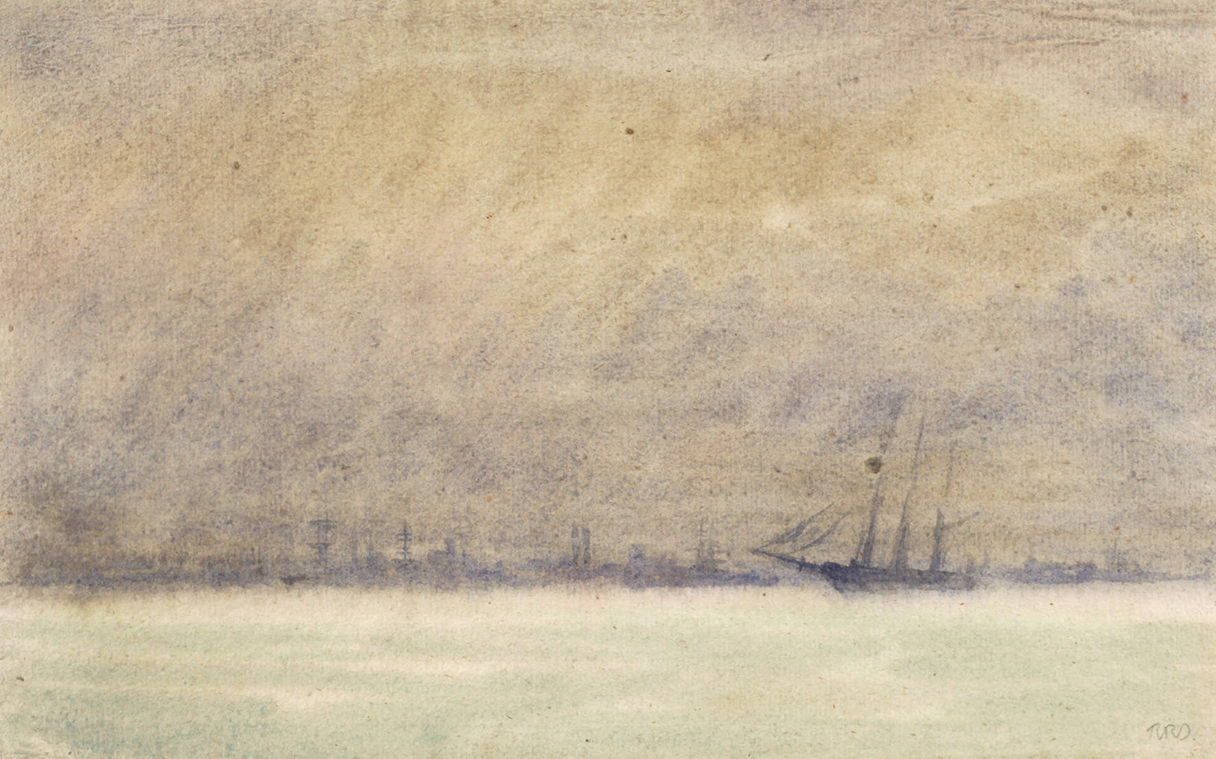Reinhard Rudolf Junghanns, ”Hafen im Nebel”