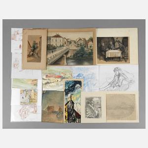 Konvolut Zeichnungen