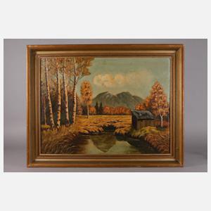 E. Dietzsch, Herbstliche Voralpenlandschaft