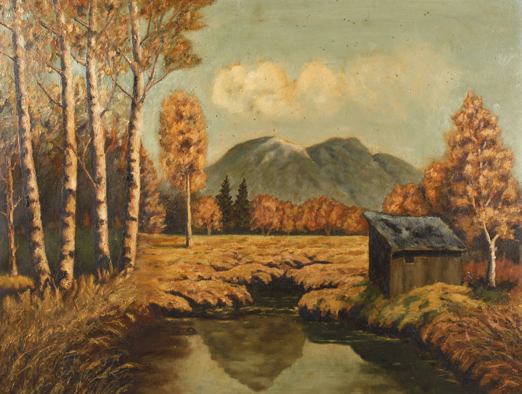 E. Dietzsch, Herbstliche Voralpenlandschaft