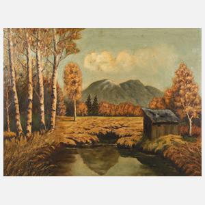 E. Dietzsch, Herbstliche Voralpenlandschaft