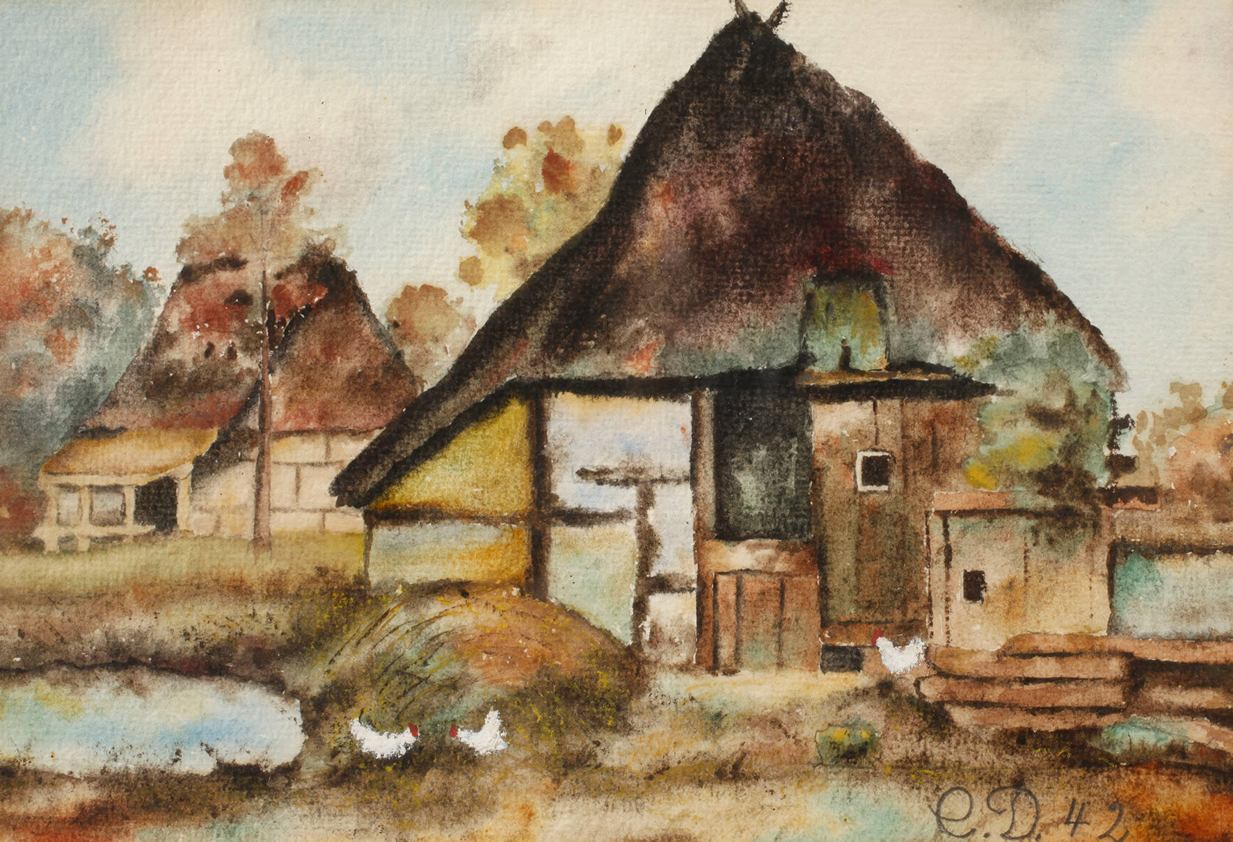 E. Dietzsch, Niederdeutsches Bauernhaus