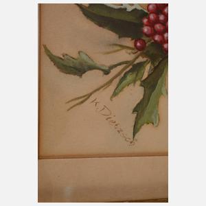 Kurt Dietzsch, vier Blumenstillleben