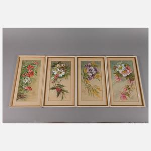 Kurt Dietzsch, vier Blumenstillleben