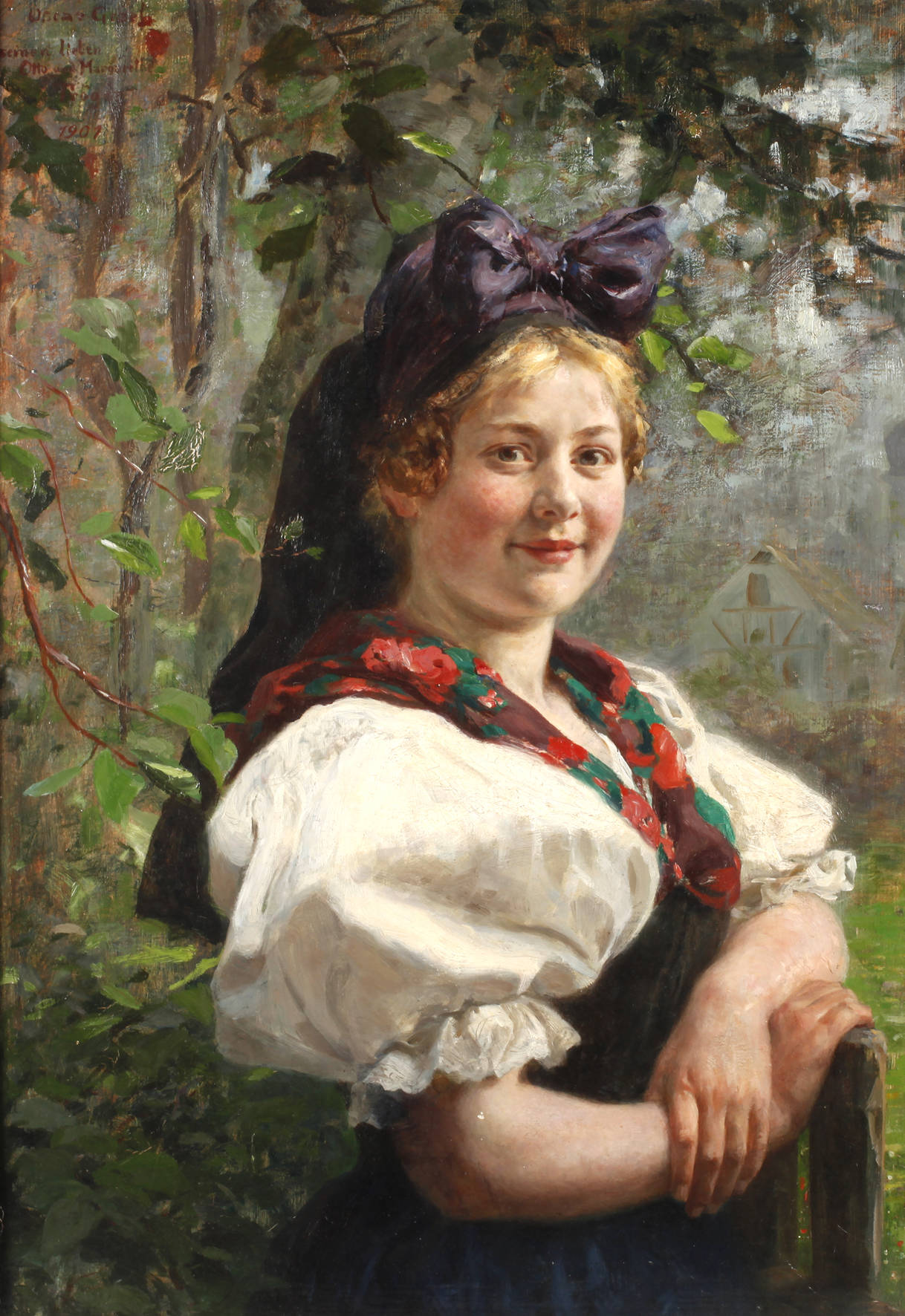 Oscar Graef, Vogtländerin in Tracht