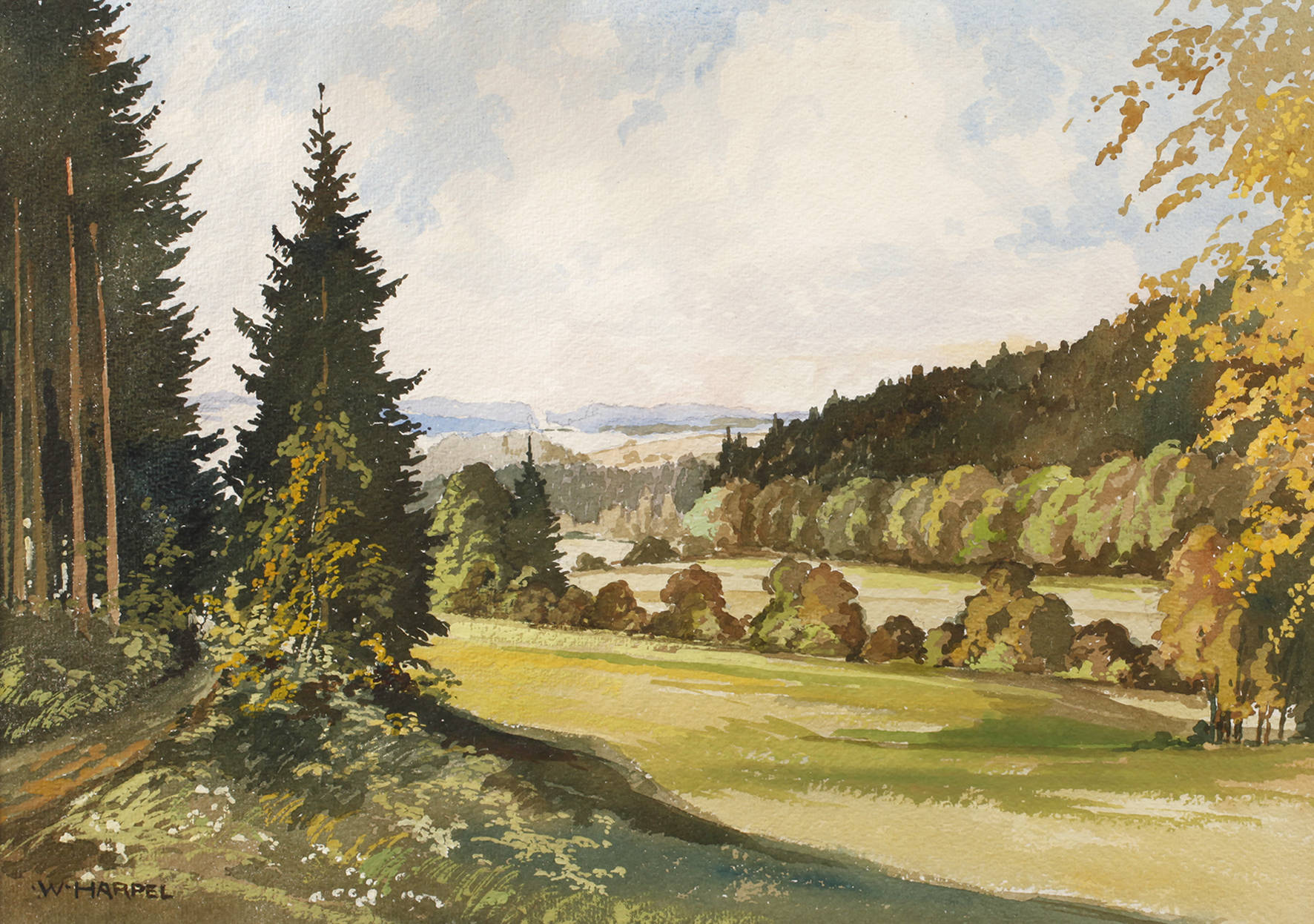Walter Harpel, Sommerliche Vogtlandlandschaft