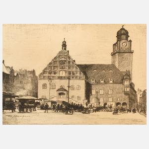 Walter Henker, Der Altmarkt in Plauen