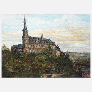 Paul Hofmann, attr., Ansicht des Plauener Hradschins mit Schloss