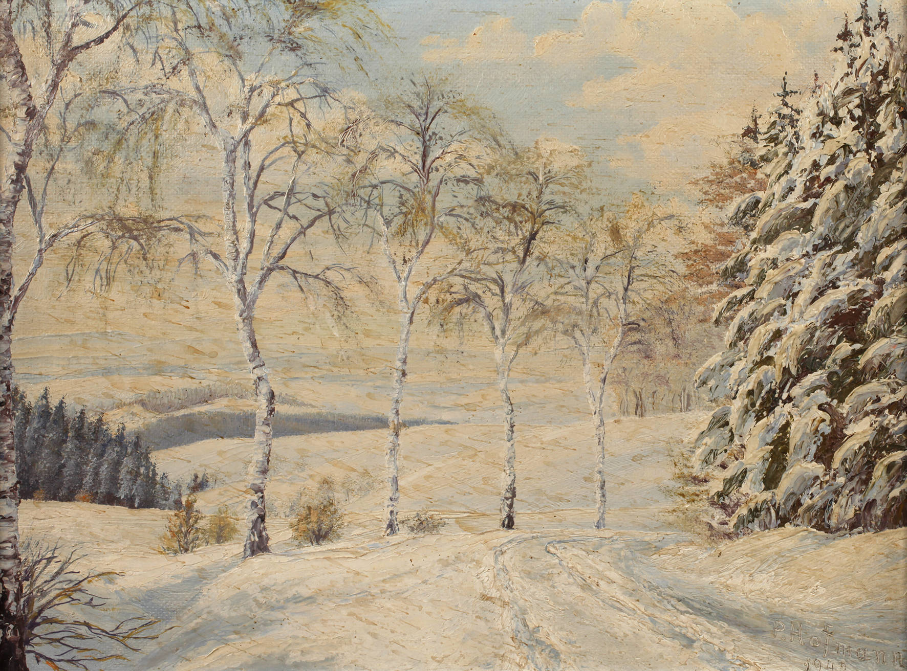 Paul Hofmann, Vogtländische Winterlandschaft