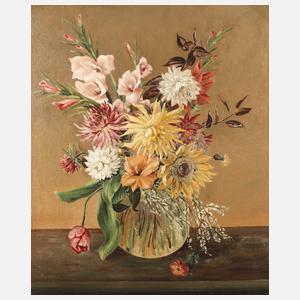 Wolfgang Sachs, Blumenstillleben mit Gladiolen